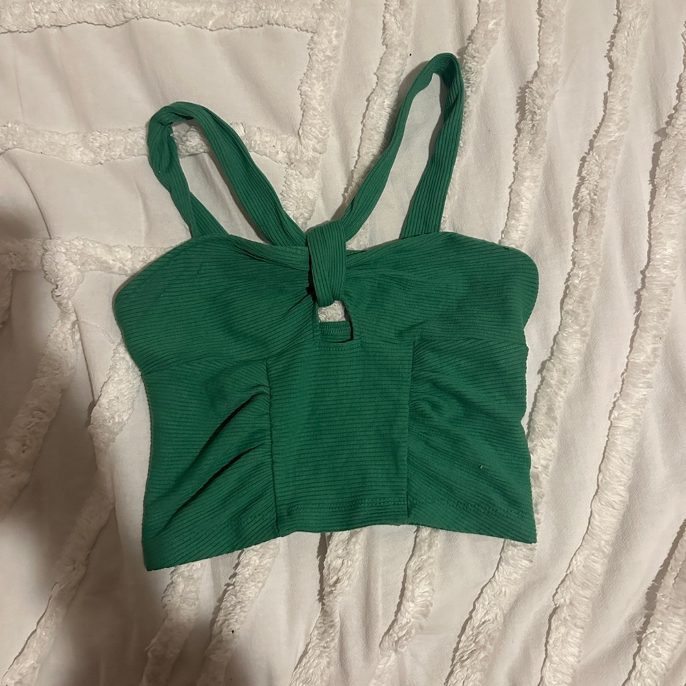 Urban outfitters green crop top